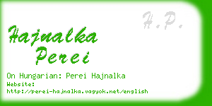 hajnalka perei business card